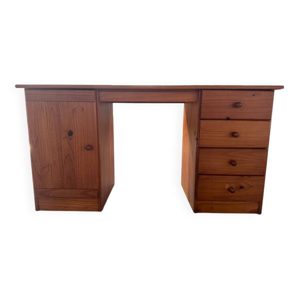 Bureau  en bois massif  vintage — Beyit