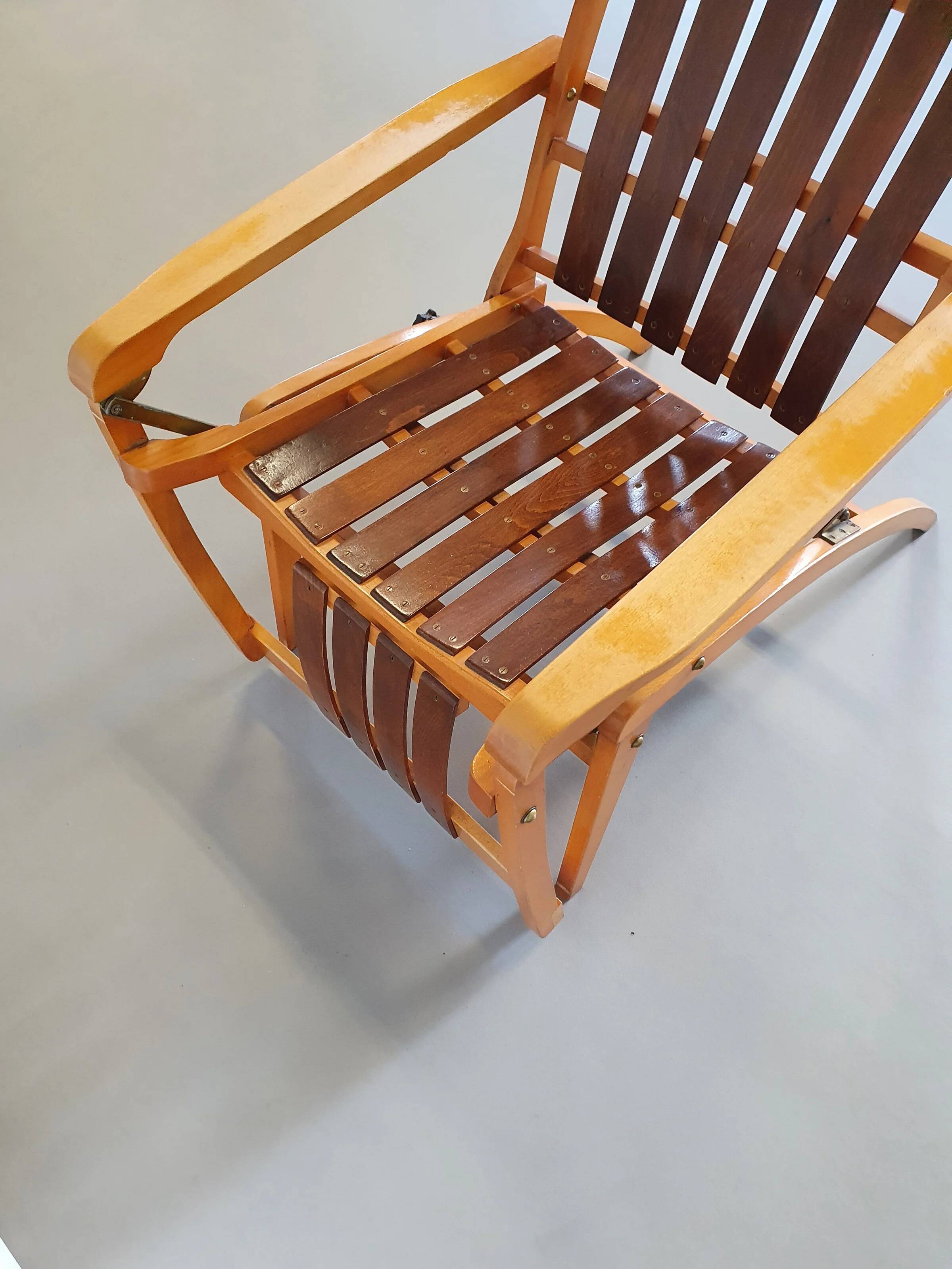 Chair bentwood Thonet Siesta Medizinal 1951 lounge chair