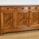 Buffet 3 portes en noyer, fin XIXème