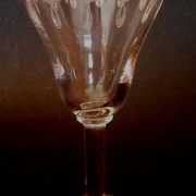 Port glass or crystal aperitif engraved nineteenth