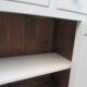 Small Louis Philippe style sideboard of beautiful craftsmanship, enhanced in storm gray.