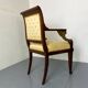 Fauteuil haut Empire français ancien
