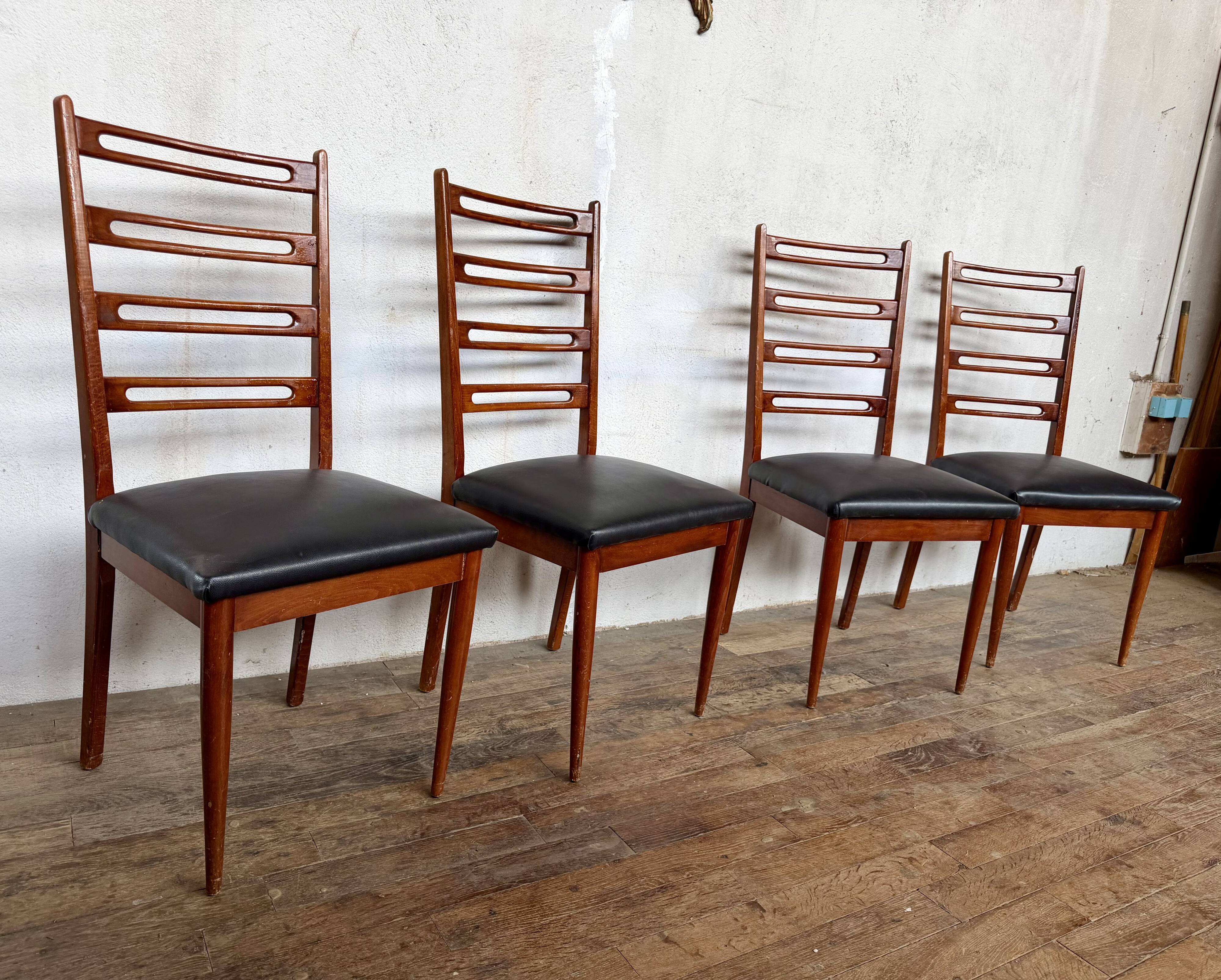 Set of 4 Scandinavian chairs
