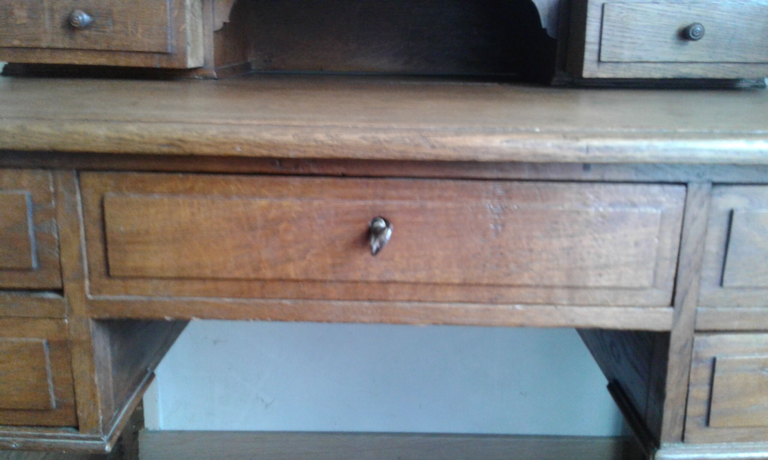 Oak desk from the 1950s