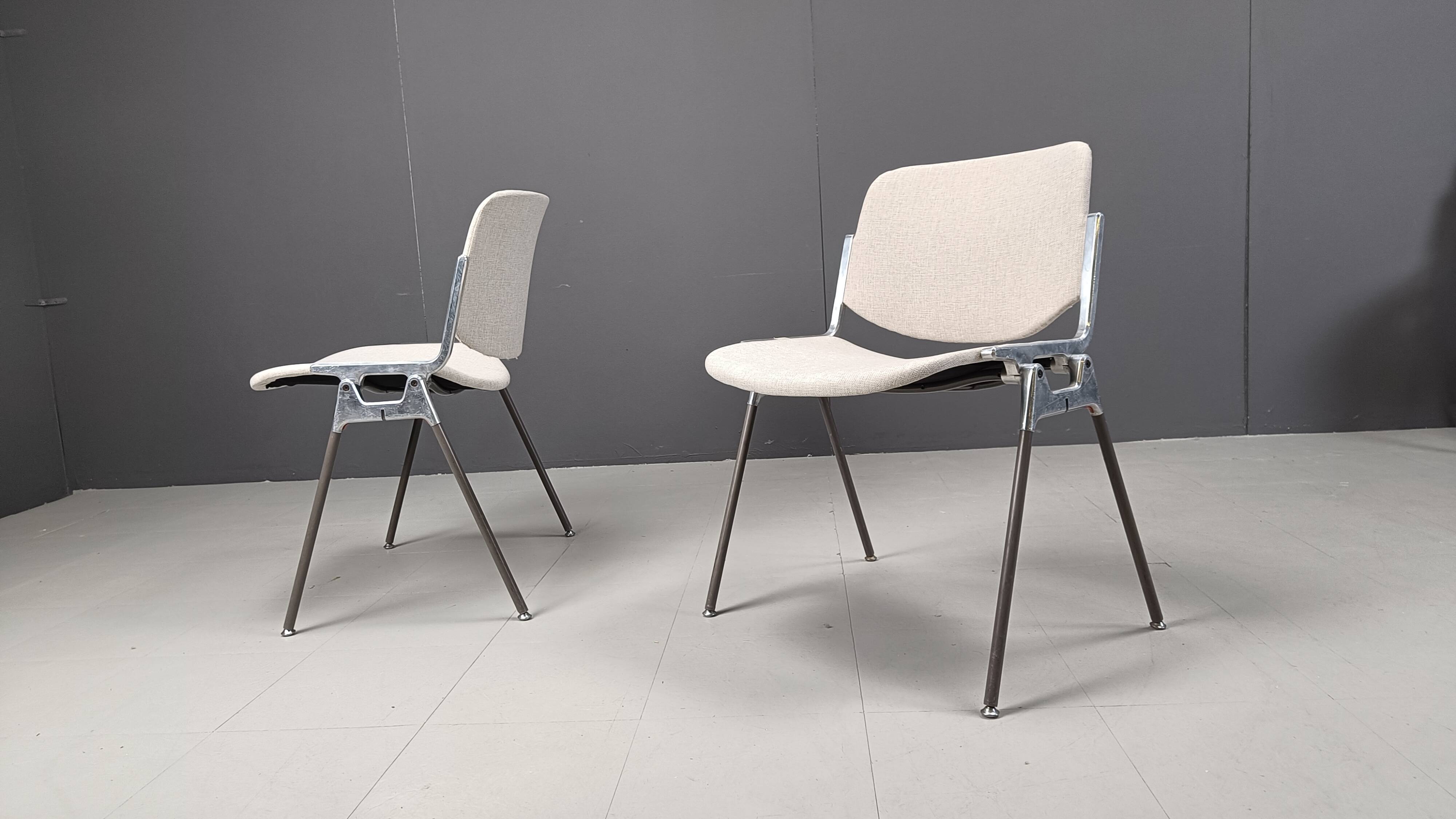 Vintage Dsc 106 Side Chairs By Giancarlo Piretti For Castelli, Set Of 6