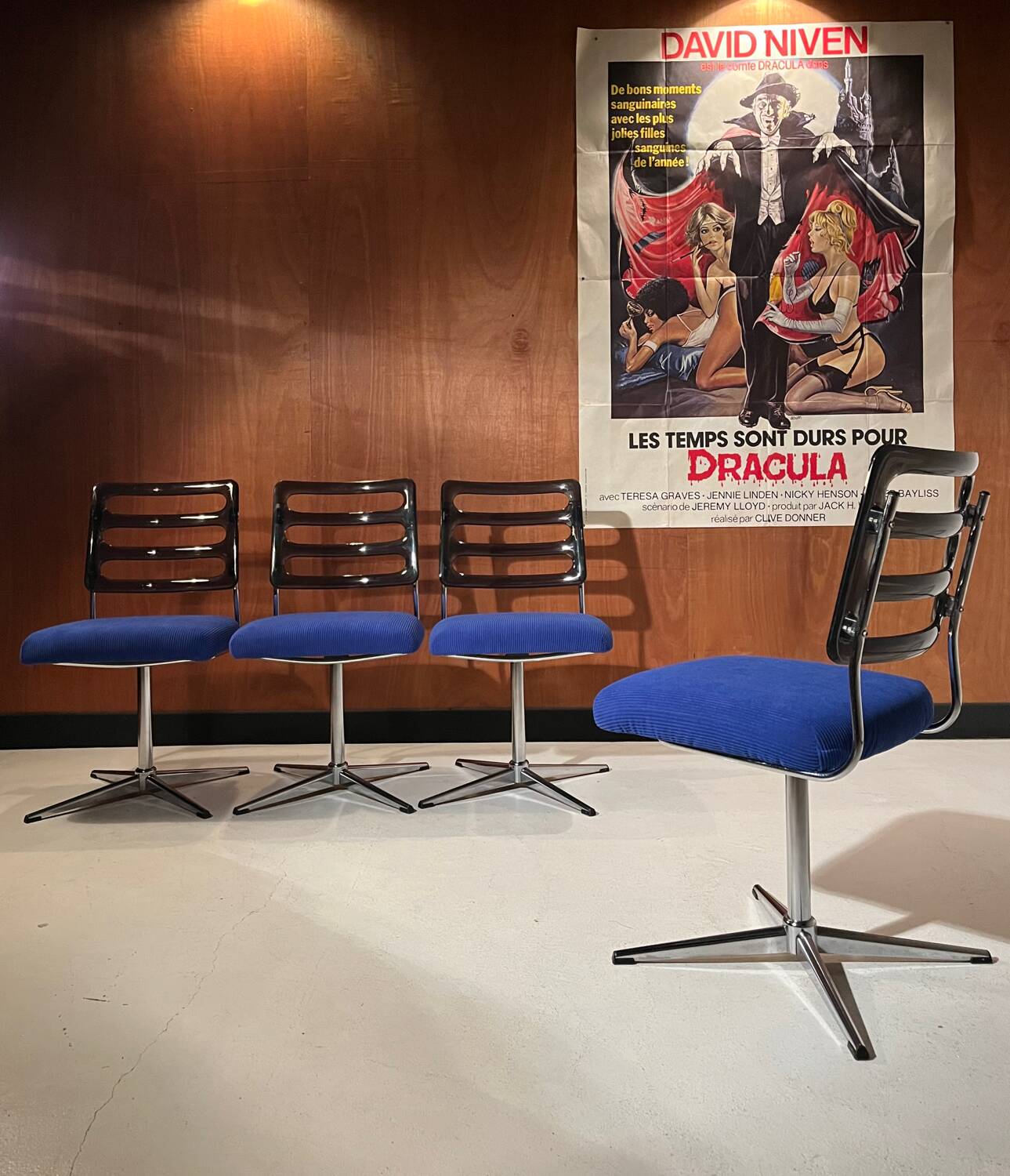 4 swivel chairs from around 1970