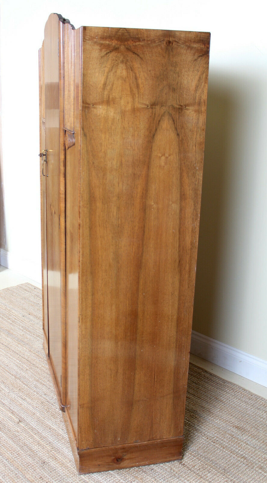 Walnut wardrobe art deco period