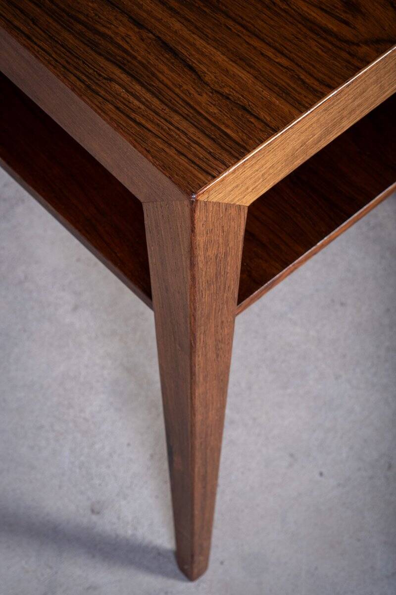 Side Table in Rosewood by Severin Hansen for Haslev Møbelfabrik, 1950s