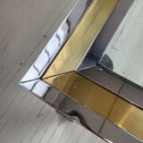 Table basse chrome laiton