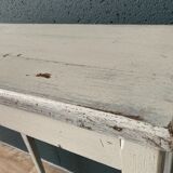 Side table in gray patinated oak