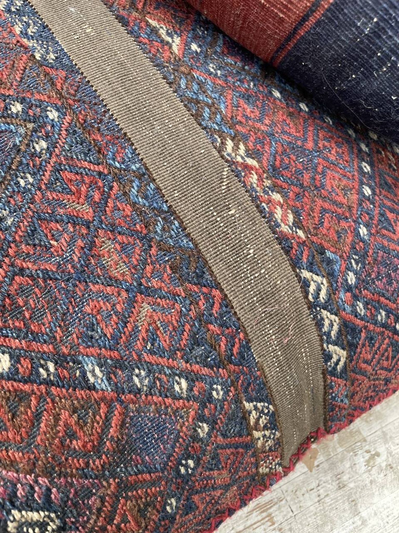 Pair of vintage XXL Kilim cushions