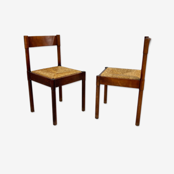 Set of 2 vintage dining chairs, 1960s