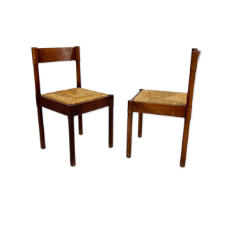 Set of 2 vintage dining chairs, 1960s