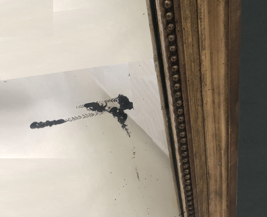 Large old mirror 98x159cm