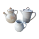 Trio de théières pichet en grès