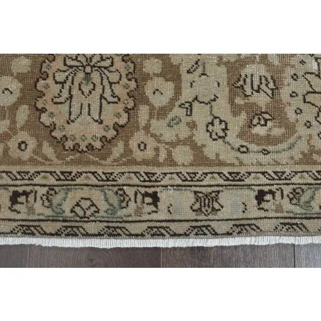1970s Vintage Persian Handknotted Wool Orange Oversize Area Rug 286X380