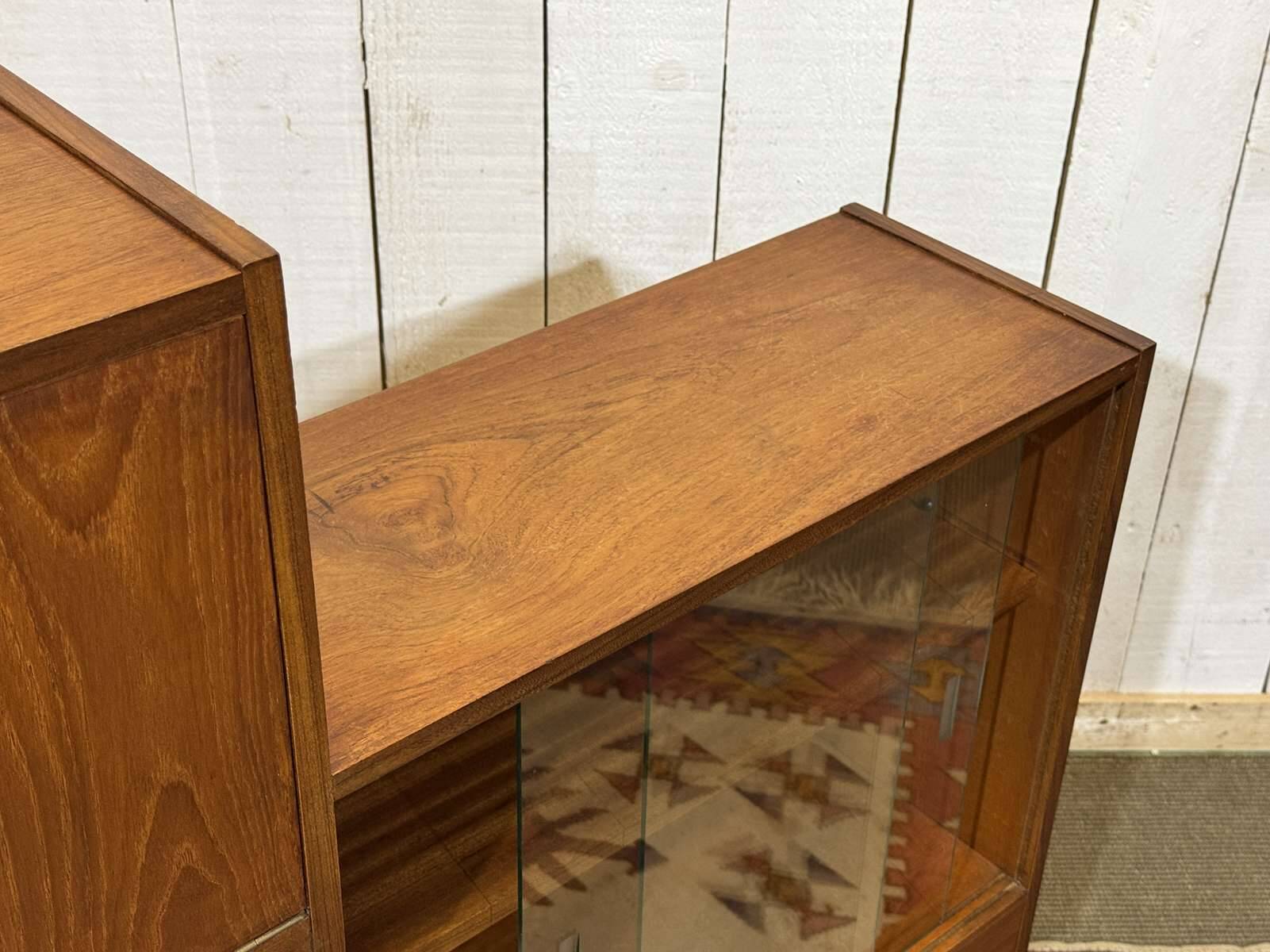 1970s teak English bar