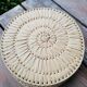Round palm leaf basket