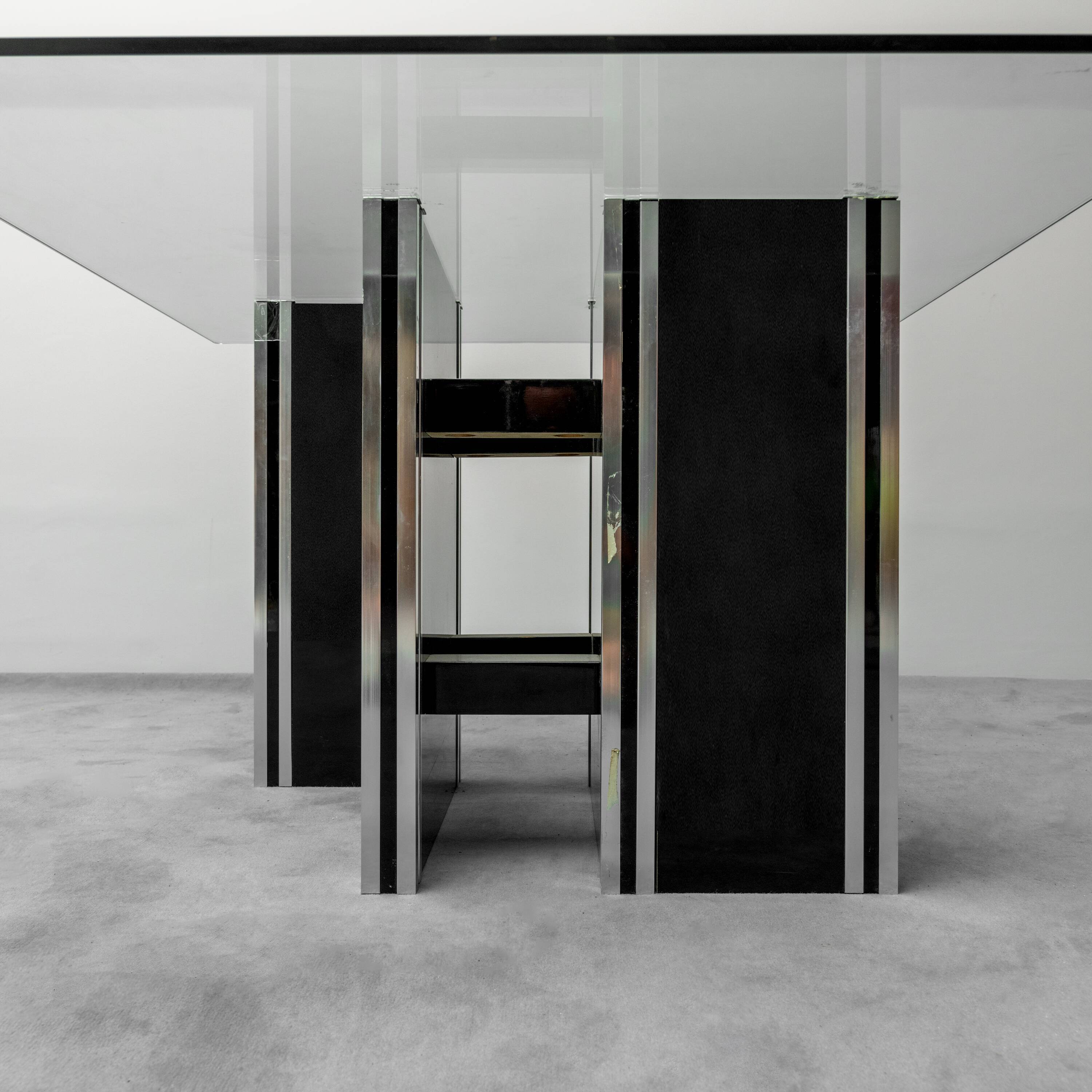 dining table wood glass 70