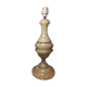 Beautifully carved onyx lamp stand, with 3 brass rings