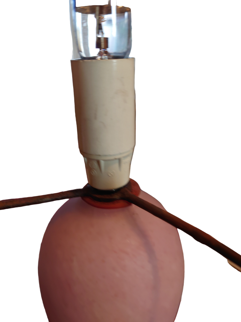 Lampe champignon en verre marmoréens 1930/1950