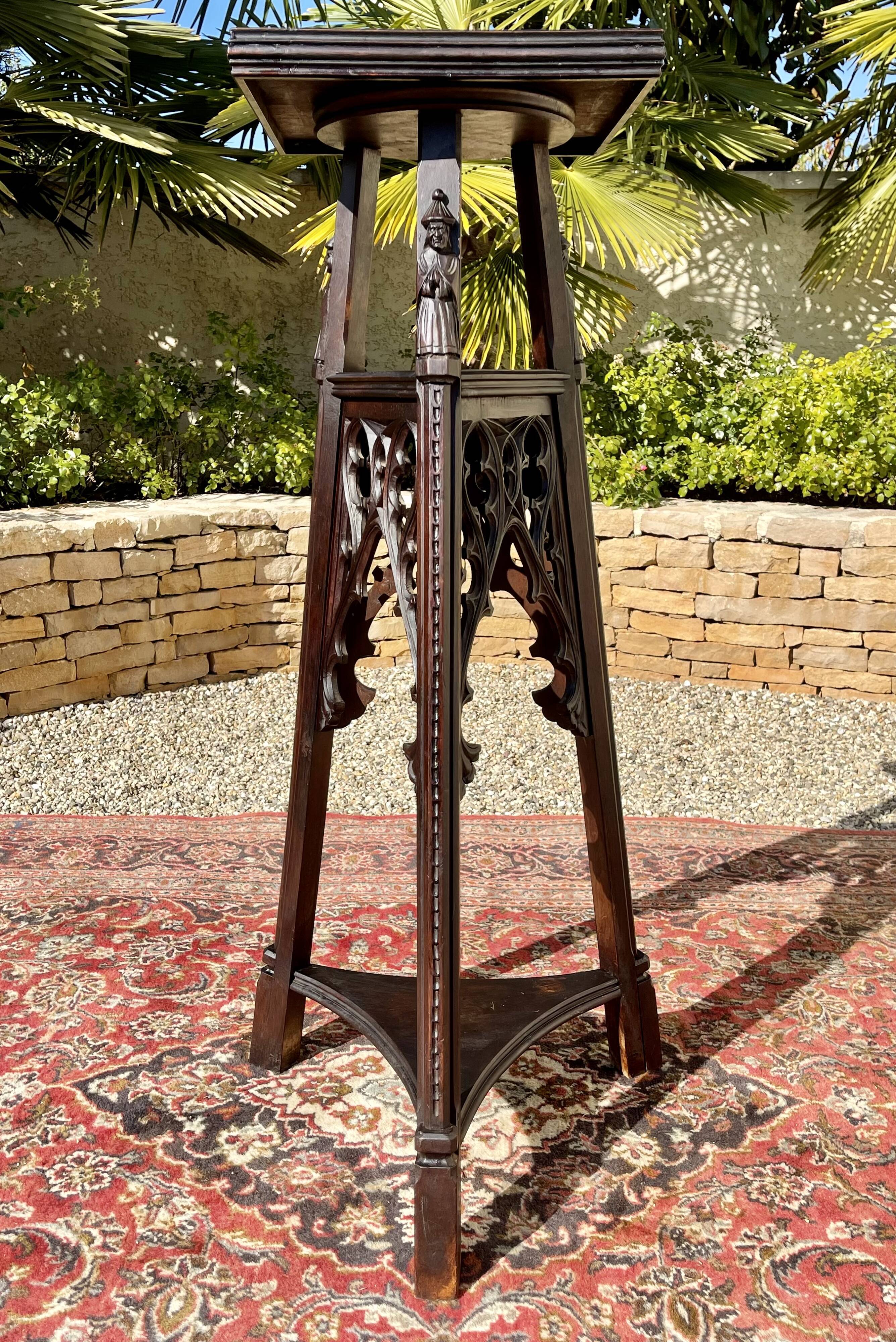 Neo-Gothic Walnut Saddle