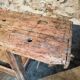 Antique French carpenter's workbench in oak and beech, circa 1900