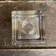 Vintage 1970s Dansk Ice Cube Design Glass Candle Holder