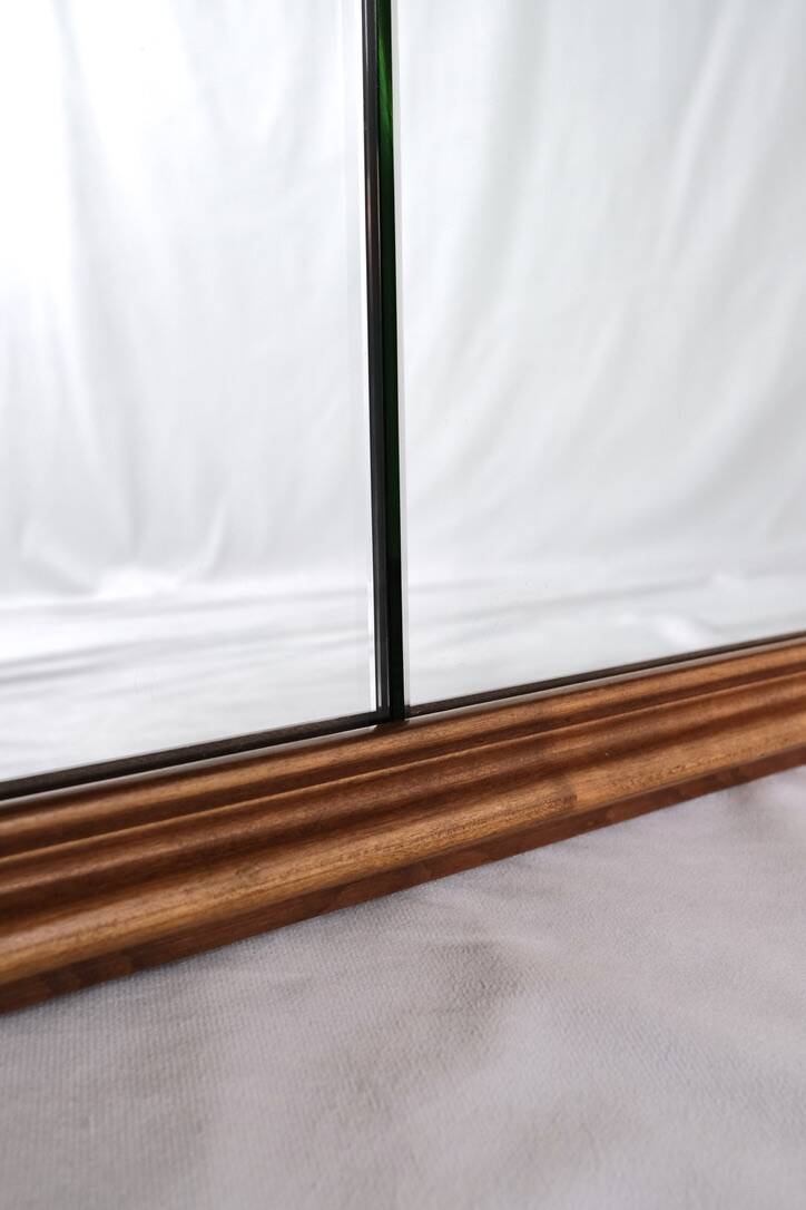 Très grand miroir de style brasserie, France, 1960s