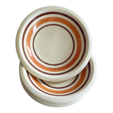 Set of 4 hollow earthenware plates