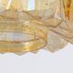 Large amber glass pendant by Limburg, Germany, 1970s.