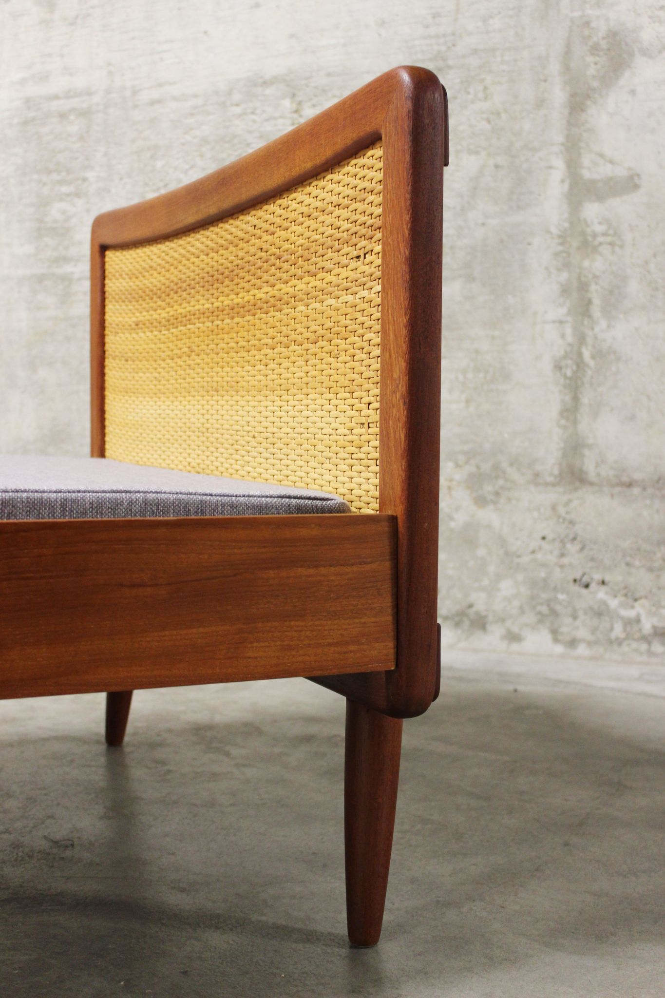 Mid-Century Single Teak Bed, 1960s