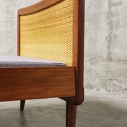 Mid-Century Single Teak Bed, 1960s