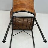 Bamboo and iron armchair