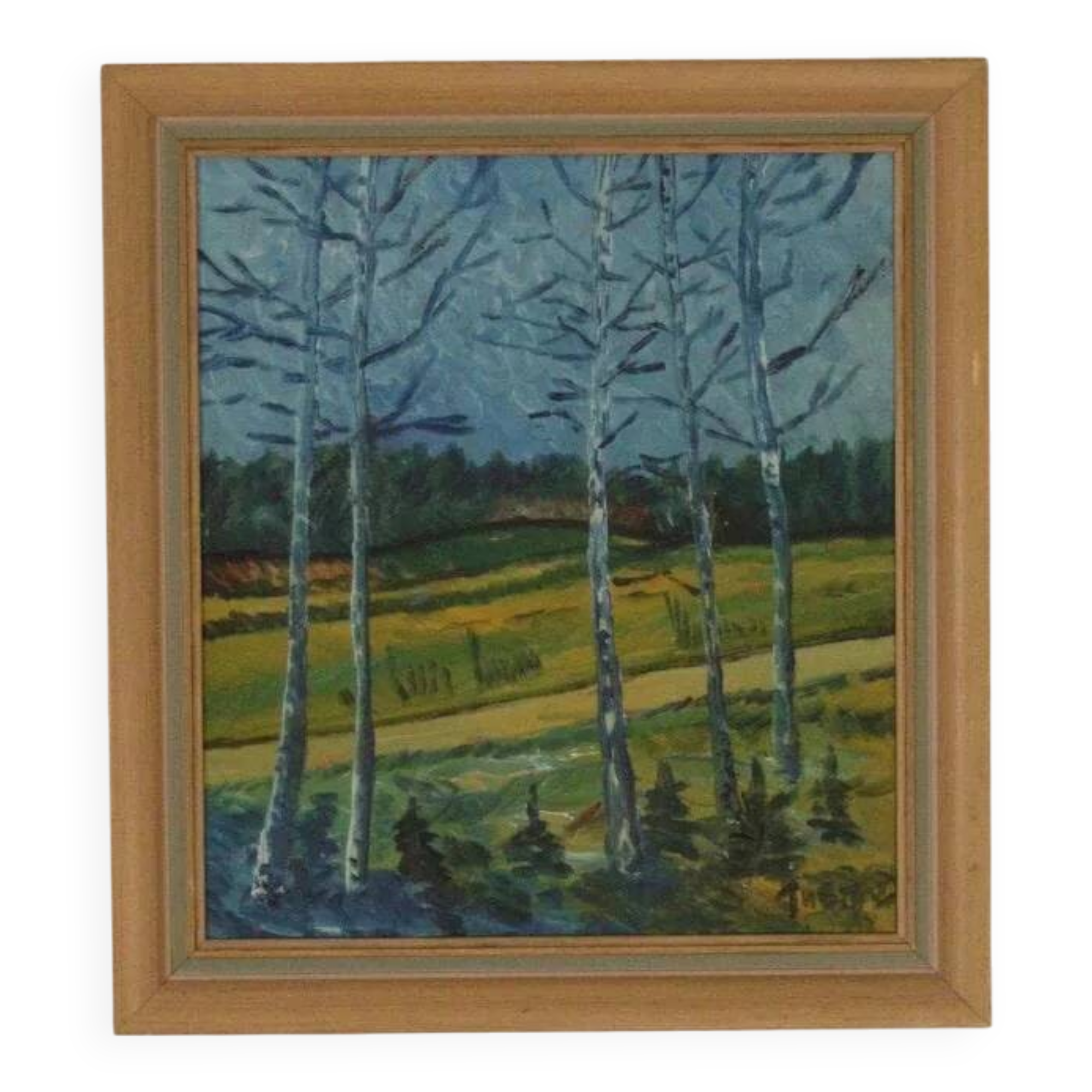 Paysage aux bouleaux par Thorp