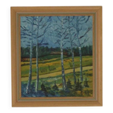 Paysage aux bouleaux par Thorp