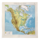 Vintage North America map from 1950