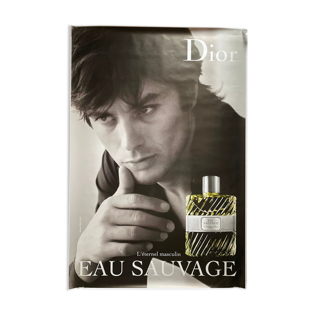 Affiche originale "Dior Eau Sauvage l'éternel masculin" Alain Delon  120x175cm | Selency