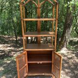 Vintage rattan shelf