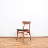 Danish teak & leather dining chairs from falstrup mobler, 1960