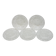 5 Small Transparent Frosted Glass Plates Vintage Floral Decor Kig Indo