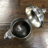 Silver-plated metal jug, Ercuis.