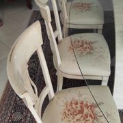 6 chaises contemporaine pour salle à manger.