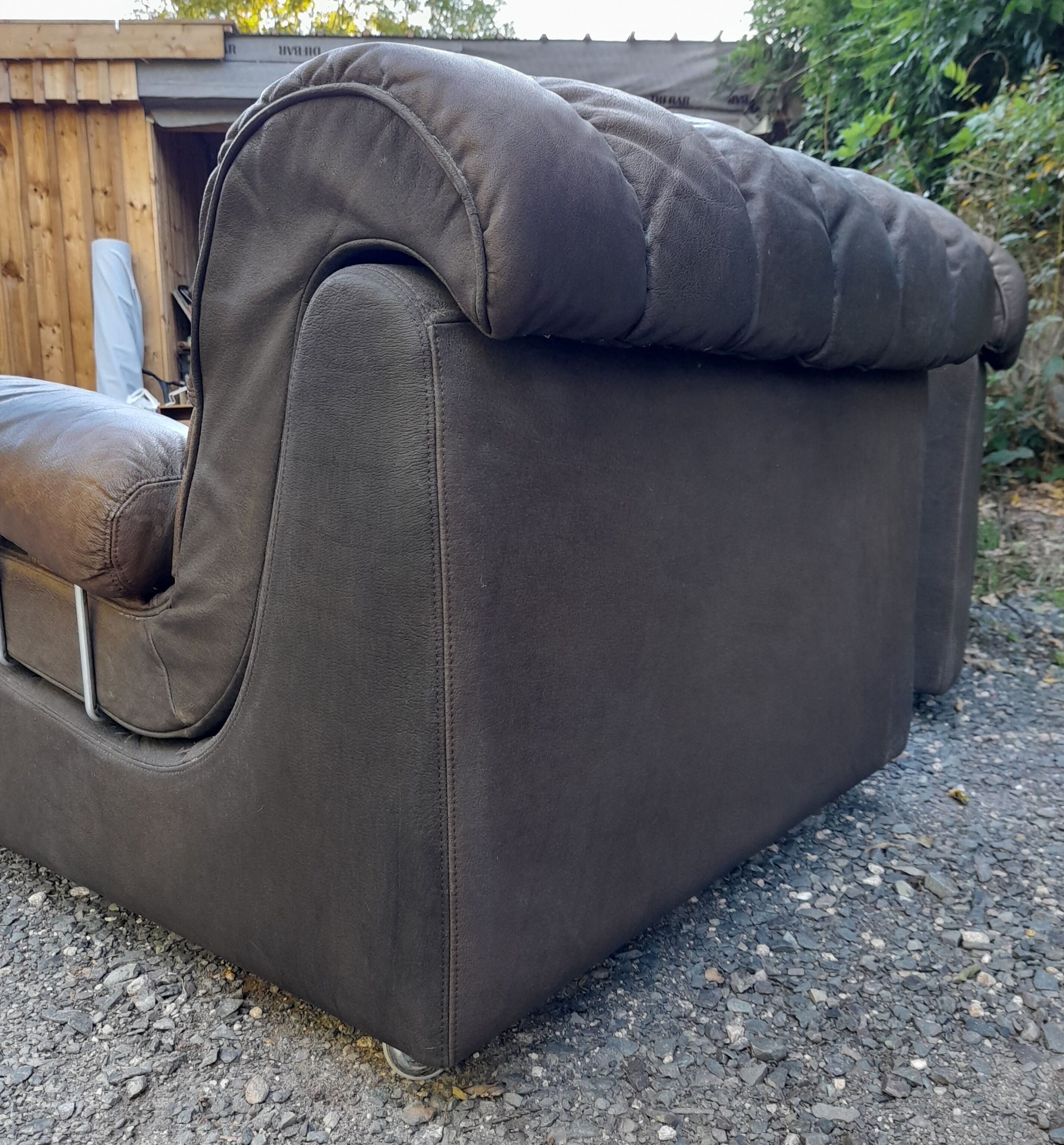 Modular drivers Italian design brown leather