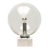 Lampe de table en verre et marbre 3480 par Erco, années 1960