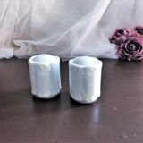 Salière poivrier porcelaine blanche