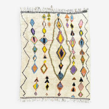 Large modern Berber rug beni ouarain 210x300 cm