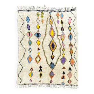 Grand tapis berbere moderne beni ouarain 210x300 cm