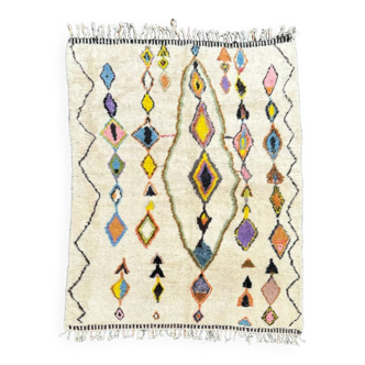 Large modern Berber rug beni ouarain 210x300 cm