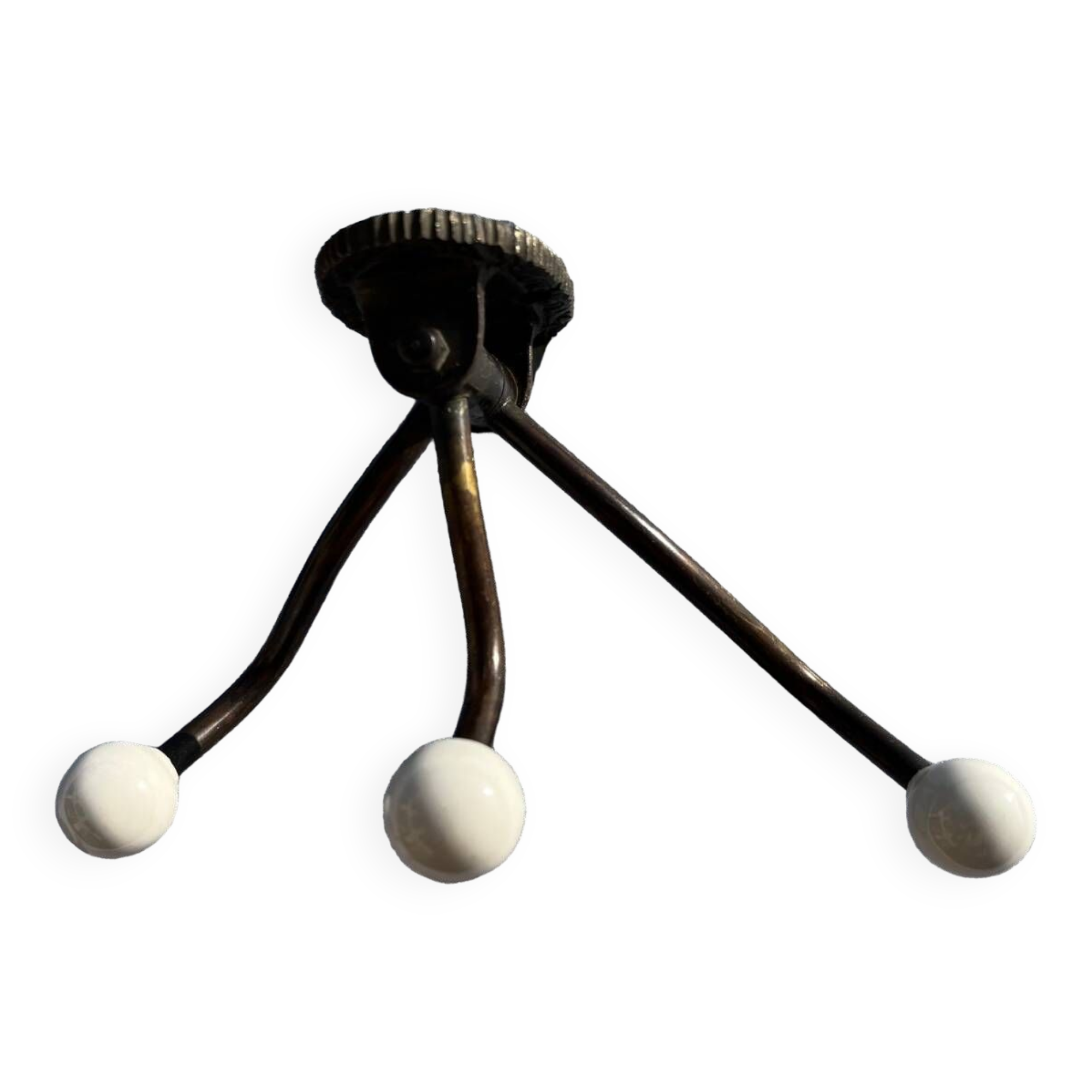 Vintage bakelite 3 ball hook